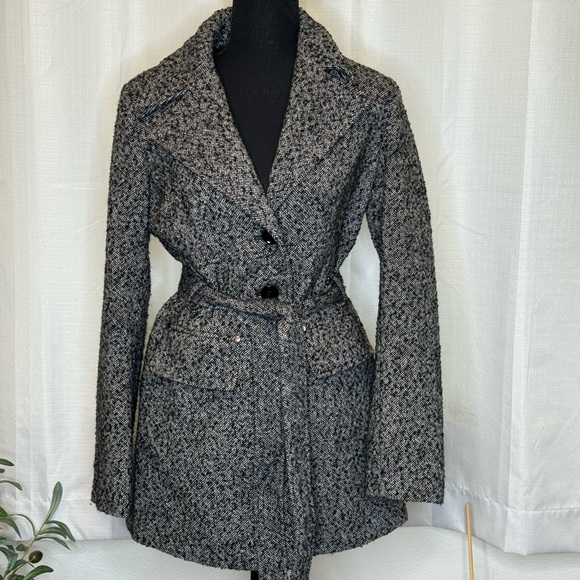 Marvin Richard’s New York Wool Blend Pea Coat Button Up Jacket Small - Picture 2 of 10